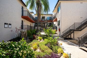 Lush landscaping